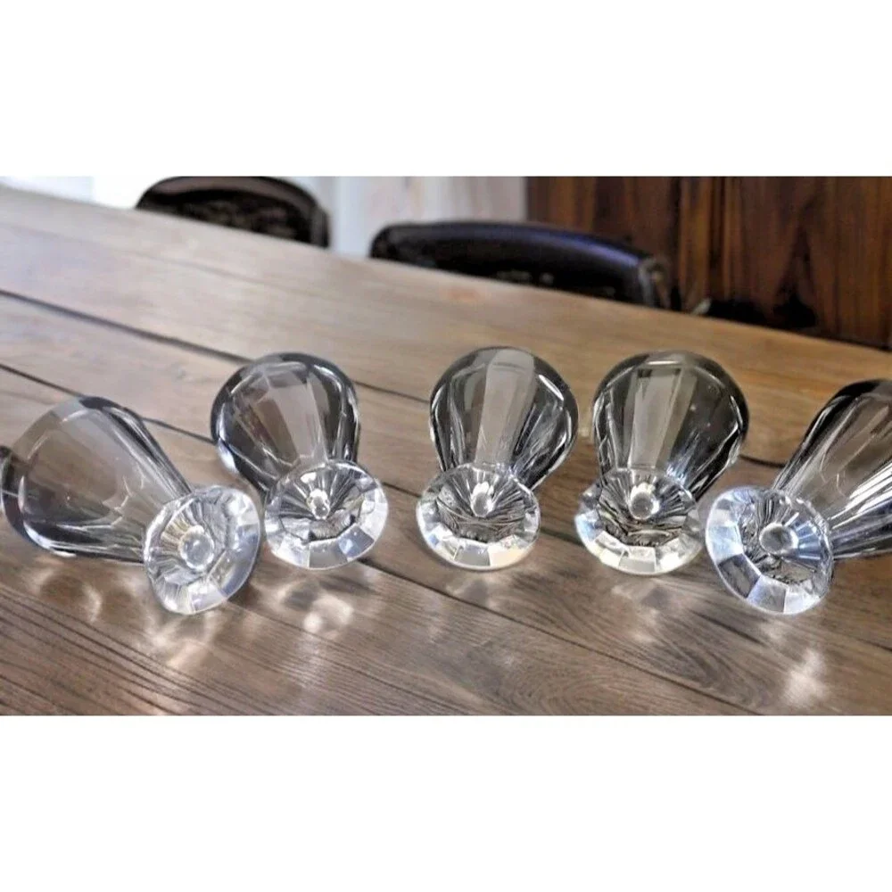 Val St Lambert Hafnia Cordial Liqueur Cocktail Glasses Set of 5 Mint 3.5